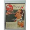 Image 1 : Small Chrome Framed Atomic Age Coca Cola AD 