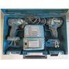 Image 2 : Qty 2 Makita DC18RA Drills w/ Charger in LXT Hard Case