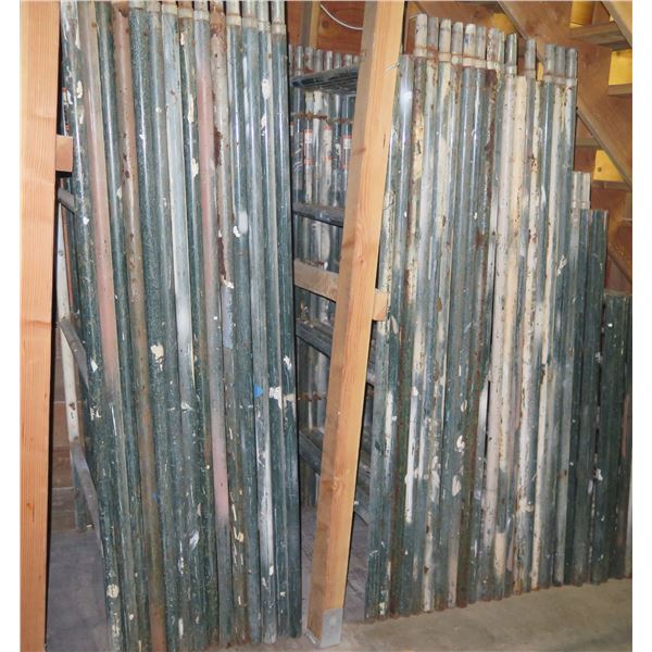 Multiple Large Scaffolding Sections, Misc Pieces & Threaded Rod Bases