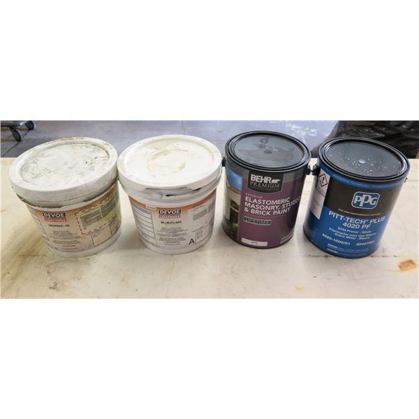 Pitt-Tech Primer 4020PF, Behr Masonry Paint & 2 DeVoe Coatings DevPrep ...