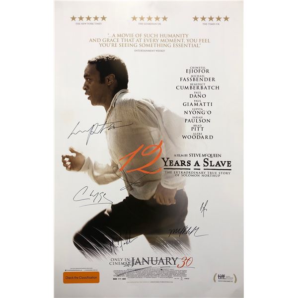 12 Years a Slave Poster Chiwetel Ejiofor Lupita Nyong'o Autographed Signed