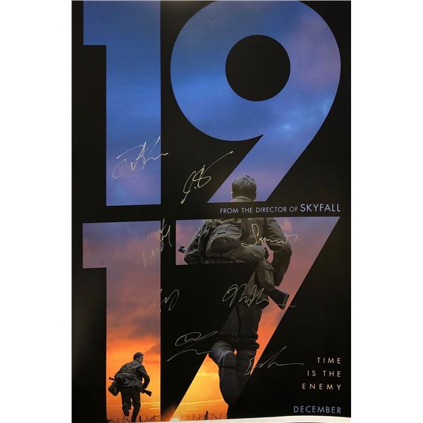 1917 Poster George Mackay Mark Strong Andrew Scott Autographed Signed