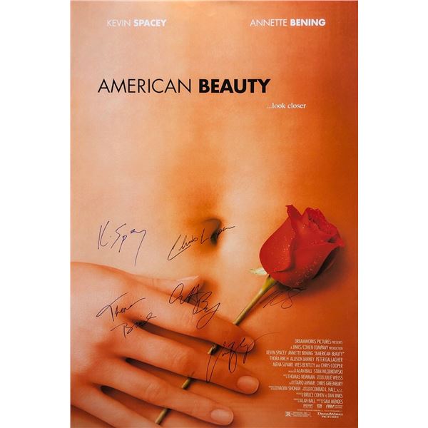 American Beauty Poster Kevin Spacey Annette Bening Chris Cooper Autographed Signed