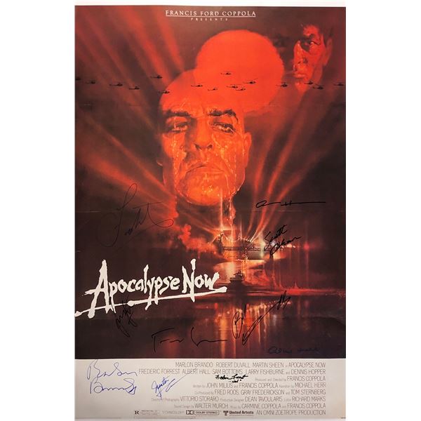 Apocalypse Now Poster Marlon Brandon Francis Ford Coppola Autographed Signed