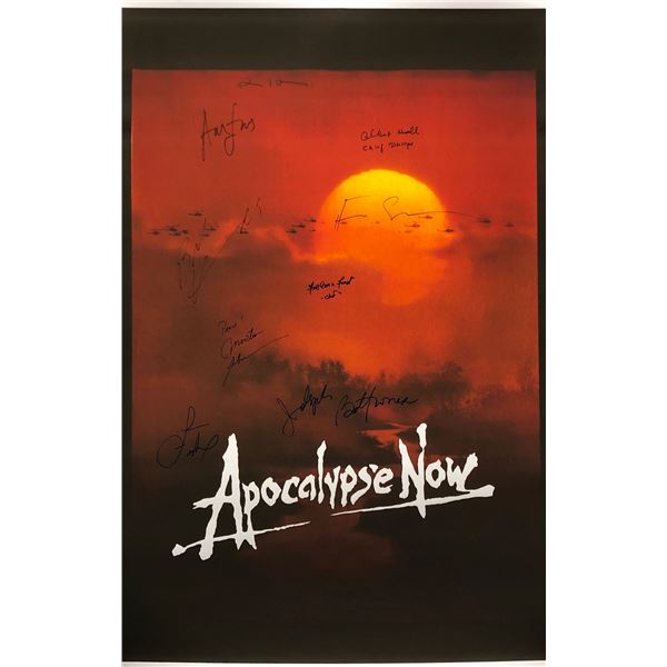 Apocalypse Now Poster Marlon Brandon Francis Ford Coppola Autographed Signed