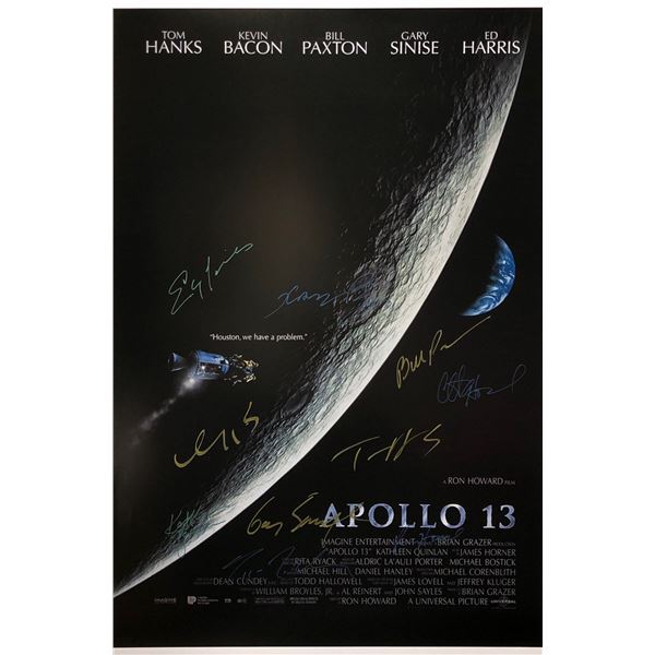 Apollo 13 Poster Tom Hanks Gary Sinise Kevin Bacon Bill Paxton Autographed Signed