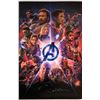 Image 1 : Avengers Infinity War Poster Josh Brolin Chris Evans Autographed Signed