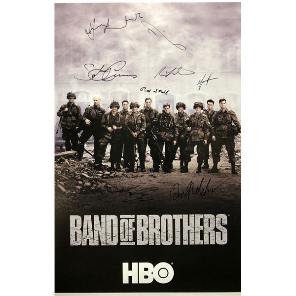 Band of Brothers Poster Scott Grimes Damien Lewis Autographed Signed
