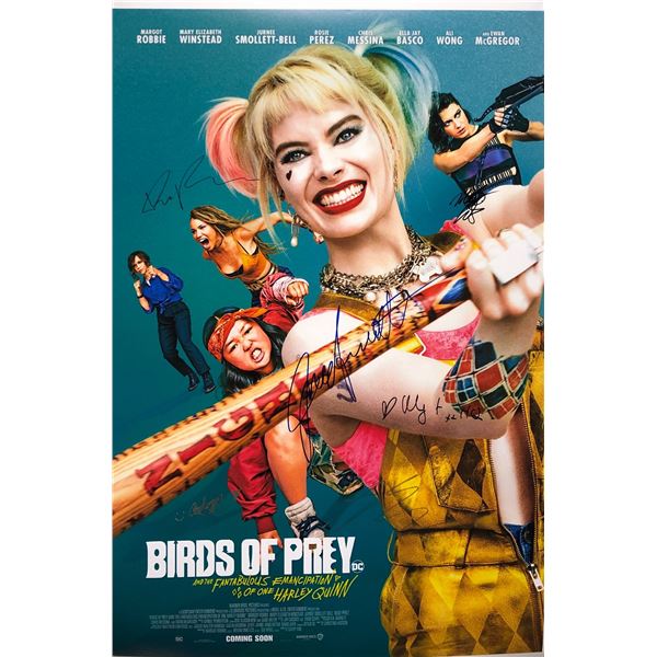 Bird of Prey Poster Margot Robbie Ewan McGregor Autographed Signed