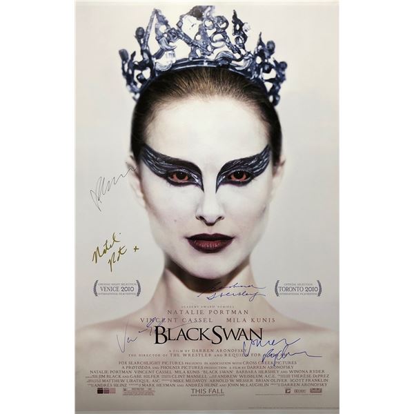 Black Swan Poster Natalie Portman Mila Kunis Autographed Signed