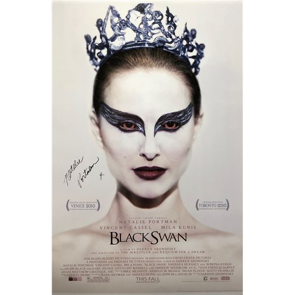 Black Swan Poster Natalie Portman Autographed Signed
