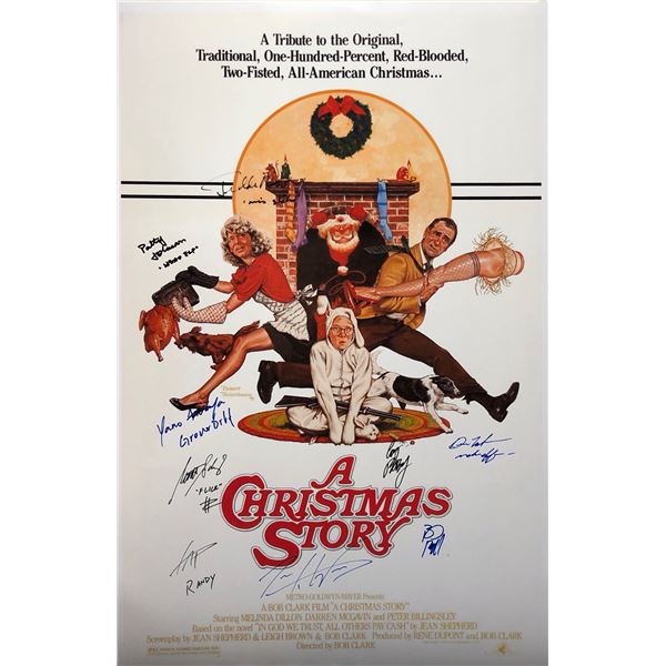 Christmas Story Poster Peter Billingsley Autographed Signed