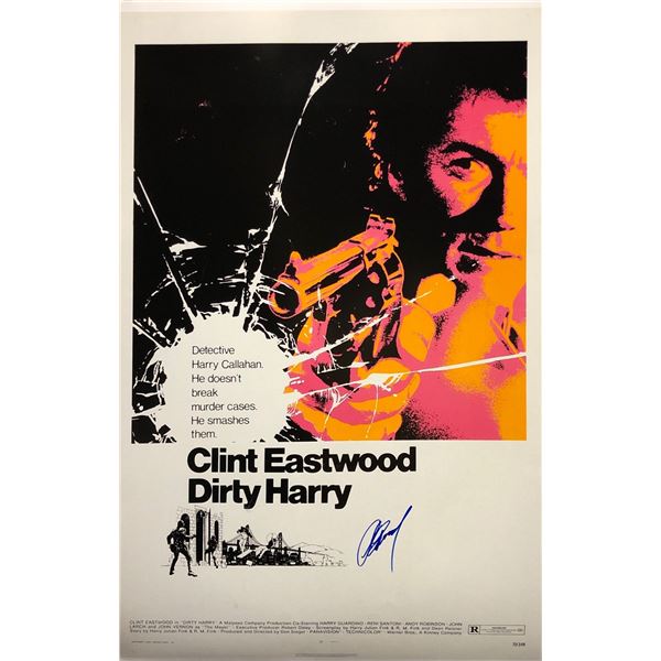 Dirty Harry Poster Clint Eastwood Autographed Signed
