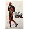 Image 1 : Deadpool Poster Ryan Reynolds Stan Lee Autographed Signed