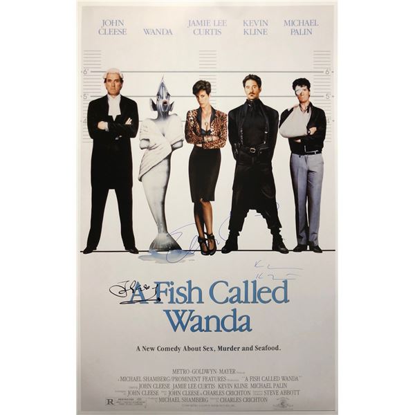 Fish Called Wanda Poster John Cleese Autographed Signed