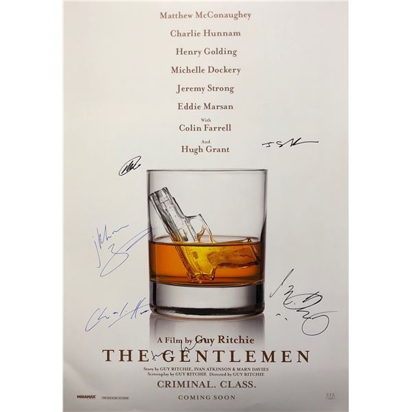 Gentlemen Poster Matthew McConaughey Autographed Signed