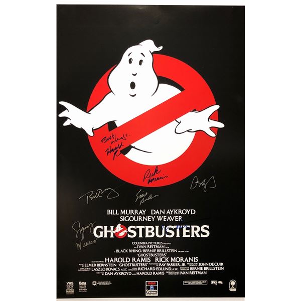 Ghostbusters Poster Bill Murray Autographed Signed
