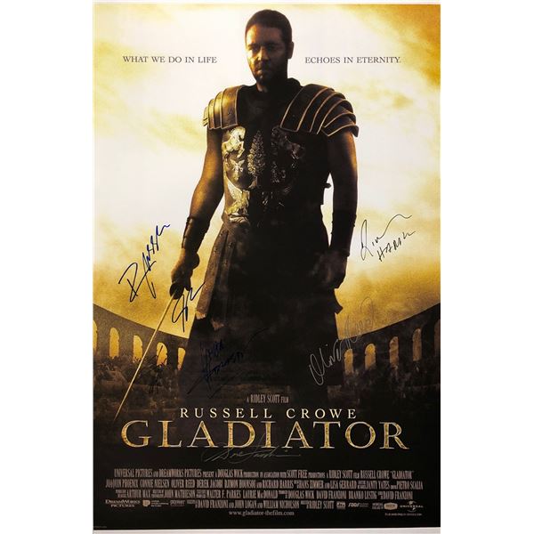 Gladiator Poster Russell Crowe Autographed Signed