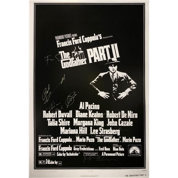 Godfather 2 Poster Al Pacino Talia Shire Autographed Signed