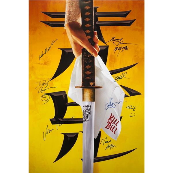Kill Bill Poster Uma Thurman David Carradine Quentin Tarantino Autographed Signed
