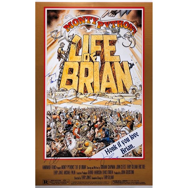 Monty Python Life of Brain Poster John Cleese Autographed Signed