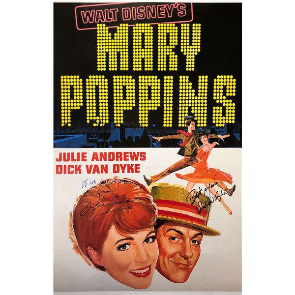 Mary Poppins Julie Andrews Poster Autographed Signed