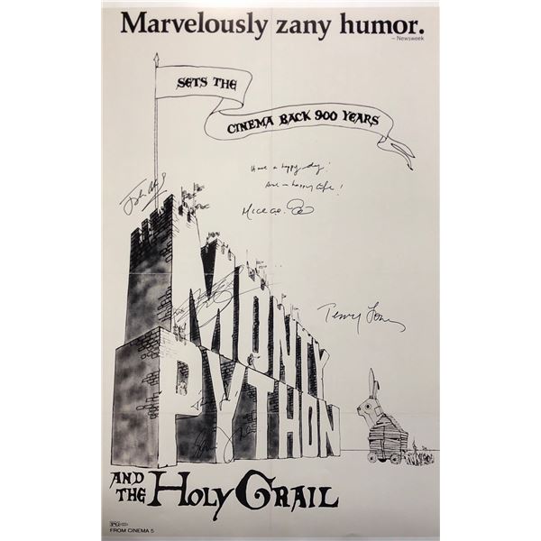Monty Python Holy Grail Poster Autographed Signed