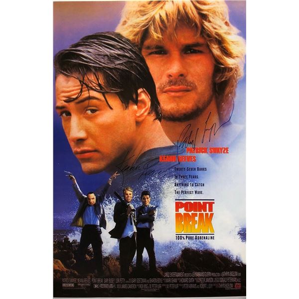 Point Break Keanu Reeves Poster Autographed Signed