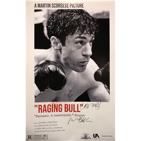 Raging Bull Robert De Niro Poster Autographed Signed