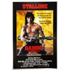 Image 1 : Rambo First Blood Sylvester Stallone Poster Autographed Signed
