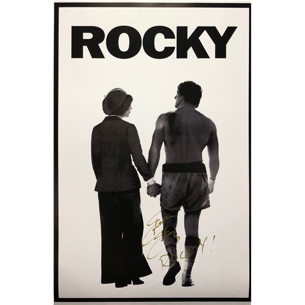 Rocky Sylvester Stallone Poster Autographed Signed