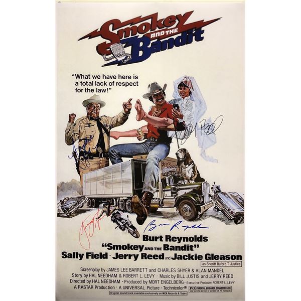 Smokey and Bandit Poster Jerry Reed Autographed Signed