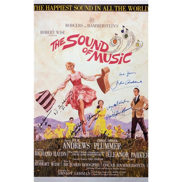Sound of Music Poster Julie Andrews Autographed Signed