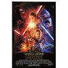 Image 1 : Star Wars Force Awakens Poster Mark Hamill Harrison Ford Carrie Fisher Autographed Signed