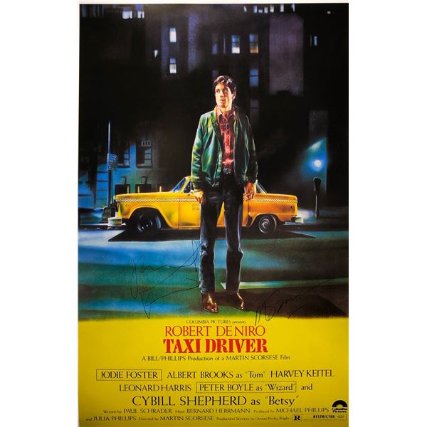 Taxi Driver Poster Robert De Niro Autographed Signed
