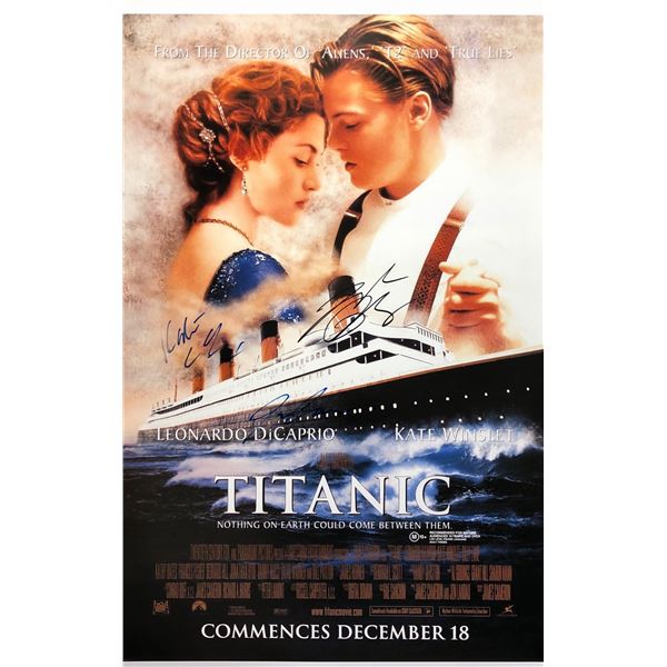 Titanic Poster Leonardo DiCaprio Autographed Signed