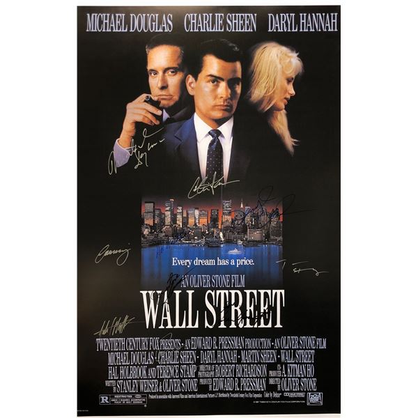 Wall Street Poster Michael Douglas Autographed Signed