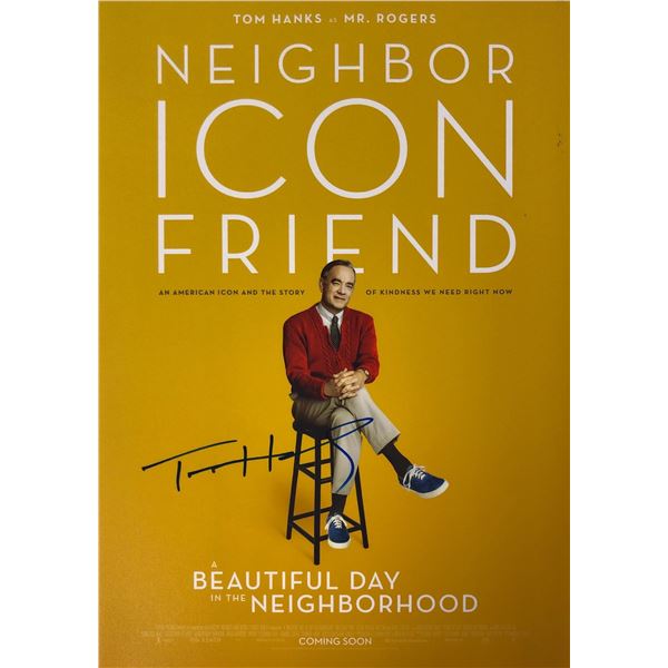 Beautiful Day in Neighborhood Photo Tom Hanks Autographed Signed