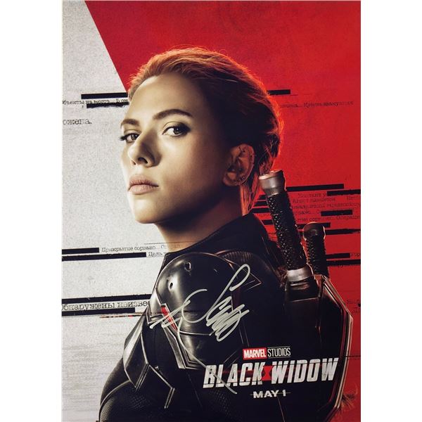 Black Widow Photo Scarlett Johansson Autographed Signed