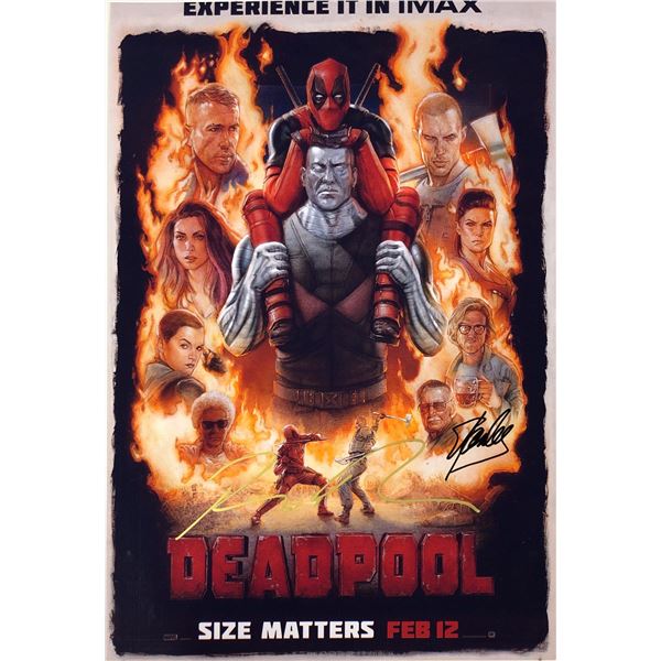 Deadpool Photo Ryan Reynolds Autographed Signed