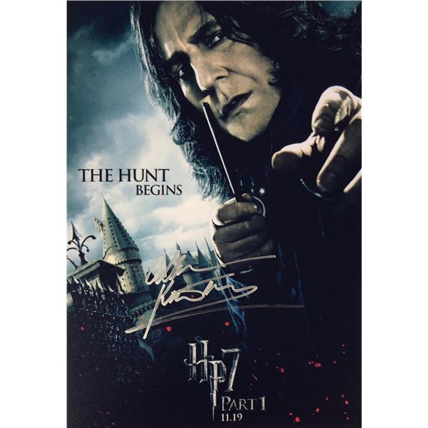 Harry Potter Photo Alan Rickman Autographed Signed
