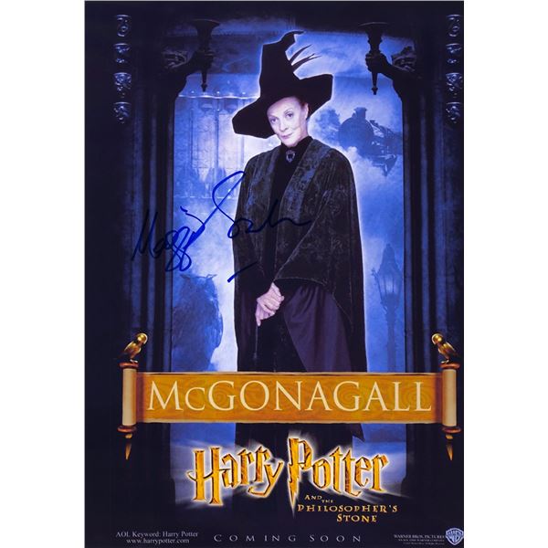 Harry Potter Photo Maggie Smith Autographed Signed