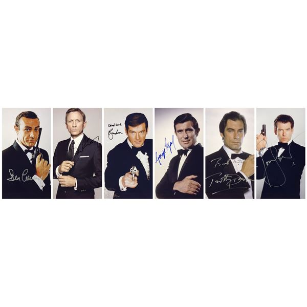 James Bond 007 Photo Set Autographed Signed
