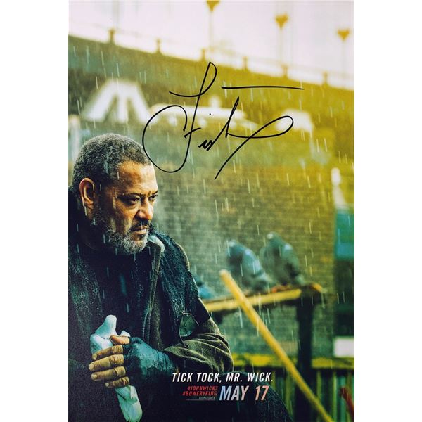 John Wick 3 Photo Laurence Fishburne Autographed Signed