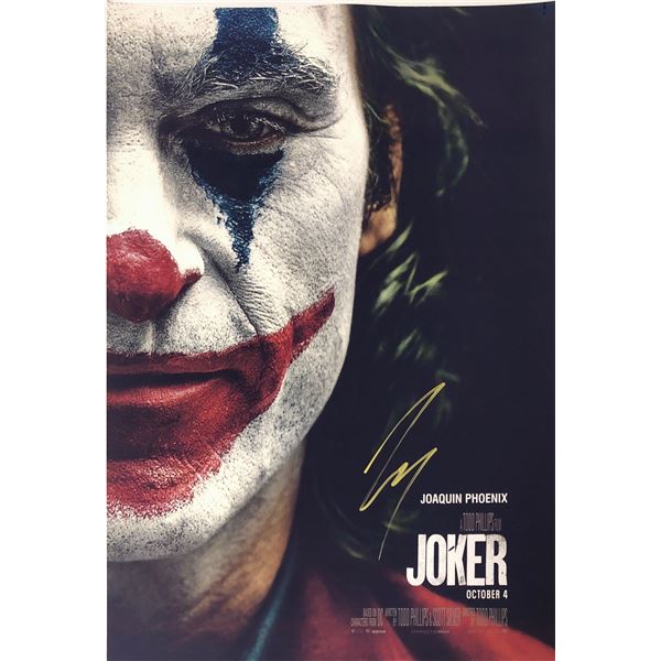 Joker 2019 Photo Joaquin Phoenix Autographed Signed