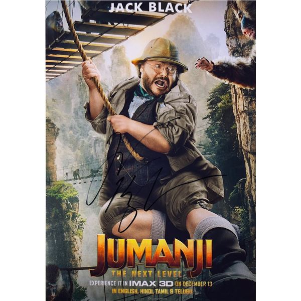 Jumanji Photo Jack Black Autographed Signed