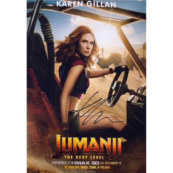 Jumanji Photo Karen Gillan Autographed Signed