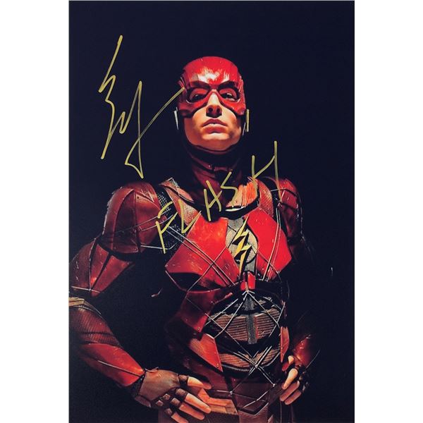 Justice League Photo Ezra Miller Autographed Signed