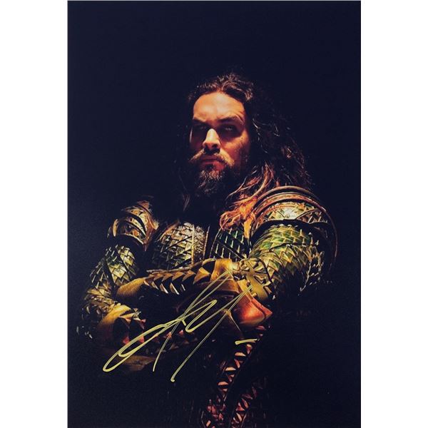 Justice League Photo Jason Momoa Autographed Signed