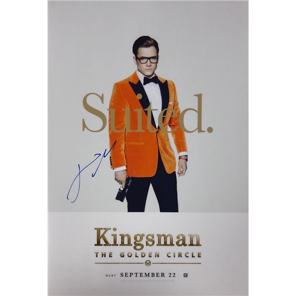 Kingsman 2 Photo Taron Egerton Autographed Signed